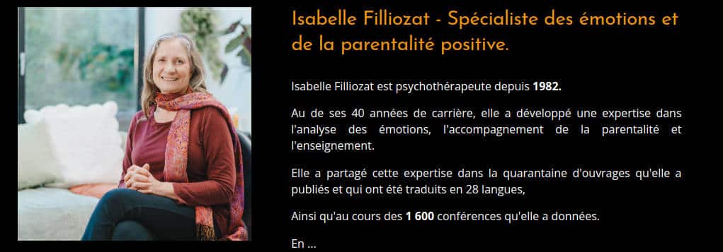 Formation en ligne d'Isabelle Filliozat